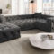 Stoffsofa Wohnlandschaft Palma U Form Mit Ottomane For Samt Wohnlandschaft