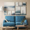 Grönby Bild 9Er Set – Blaue Landschaft 179X112 Cm With Wandbilder Wohnzimmer Ikea