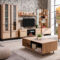 Wohnwand Industrial Design | Homestyle4U Intended For Holz Wohnwand